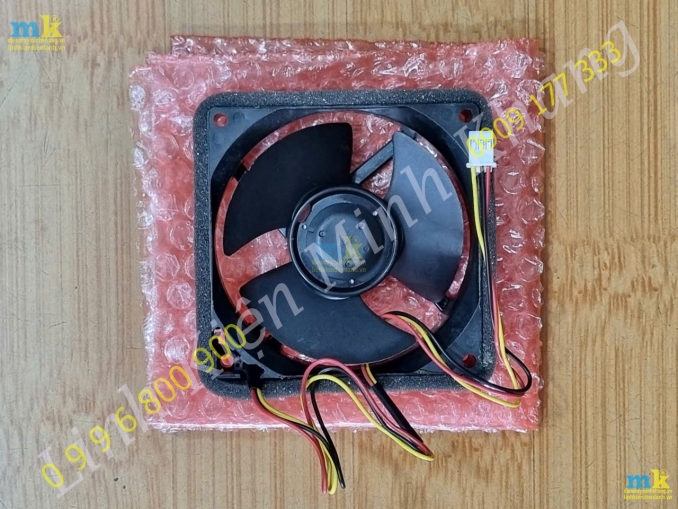 ( SP1806 ) Quạt Tủ Lạnh 9Cm 3 Dây Đỏ Đen Vàng
